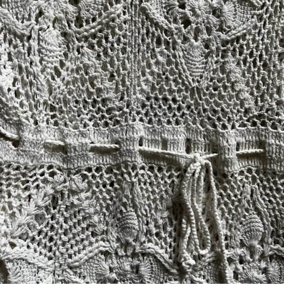 Oysho Elegant Crochet Knit Dress Sz L - Picture 4 of 13